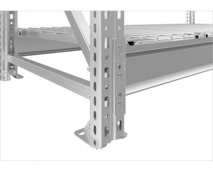 Стеллаж MS Pro 250/150x60/4: прочная конструкция с сетчатыми полками